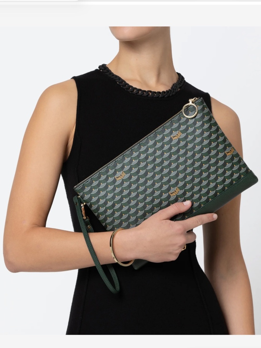 SALE🌟Faure Le Page Pouchette Zip 29 Green🌿🌷